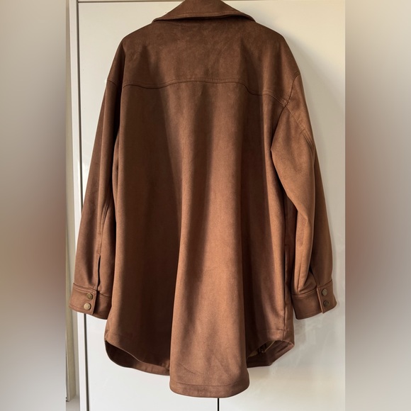 NWT Size XL- Anthropologie Relaxed Faux Suede Shacket (NWT US$158) - Picture 5 of 16